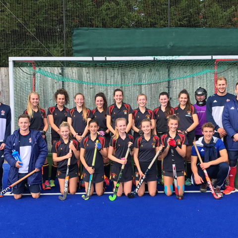 Senior School Elite Hockey Players with GB Men